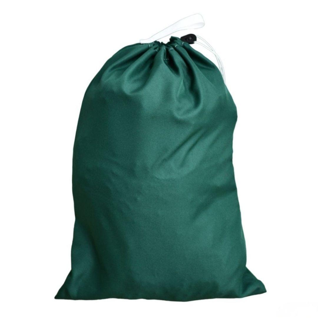 Bakteriostatisk grön medicinsk tvättsäck med koltråd 90x75 cm